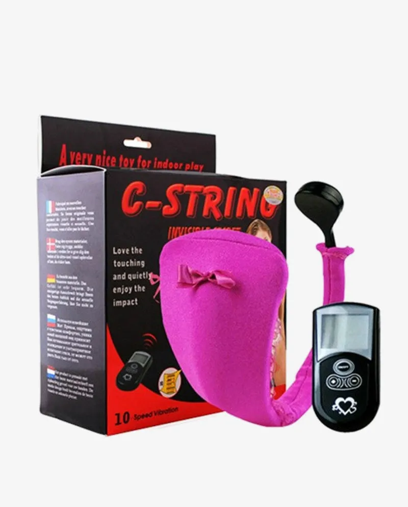 10 Speed Wireless Remote Vibrating C-String Panties