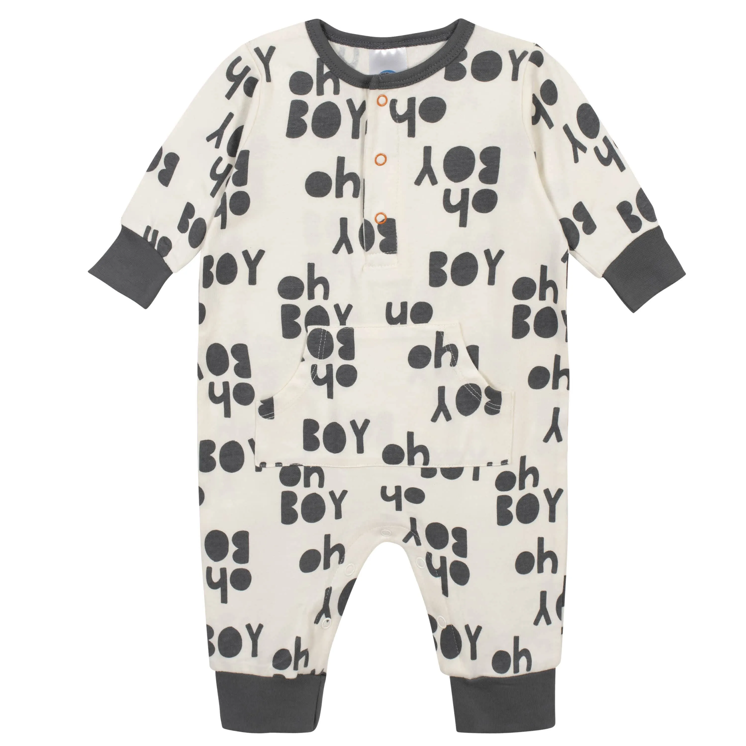 3-Piece Baby Boys Comfy Stretch Bicycle Coverall Set
