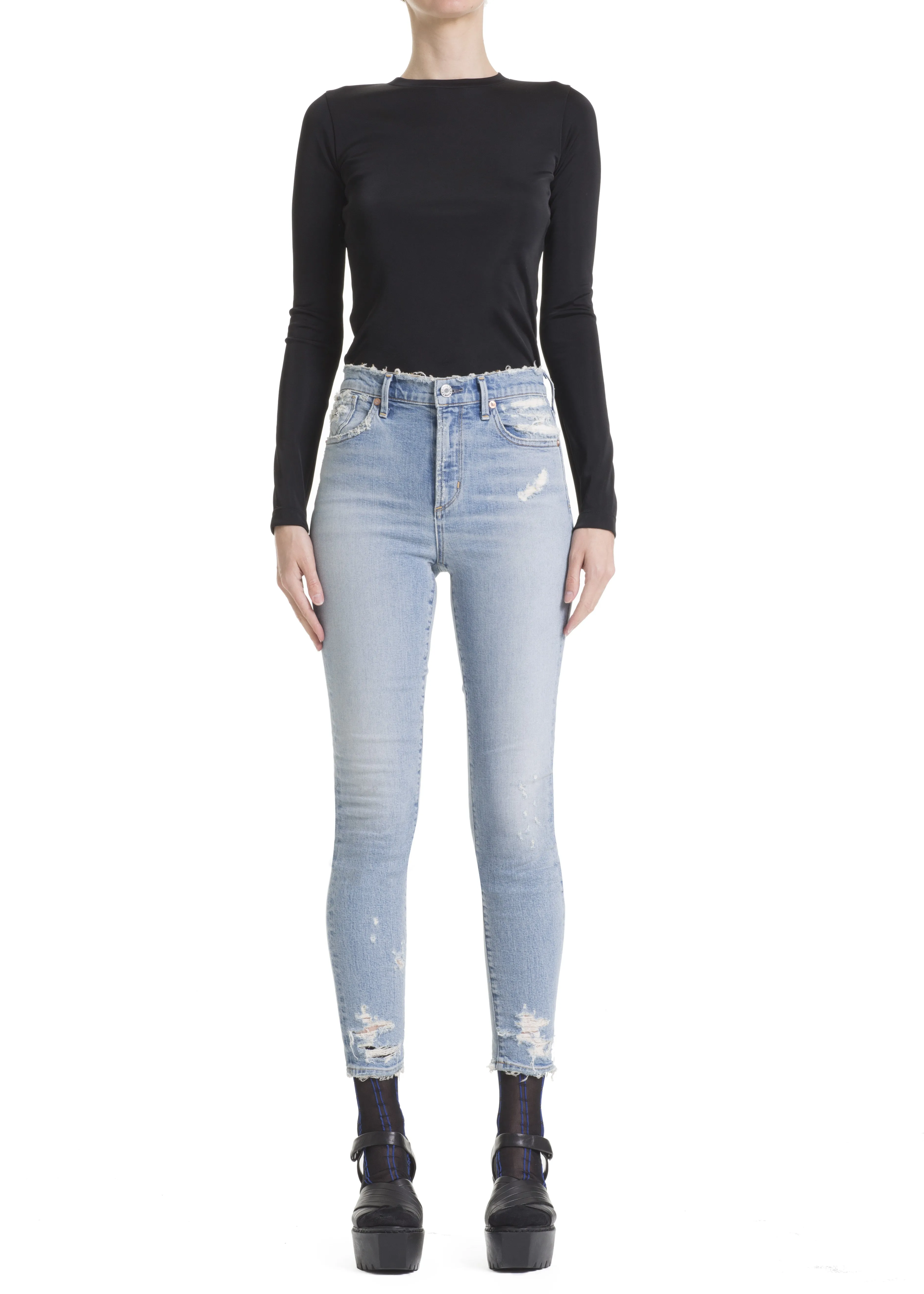 AGOLDE - Sophie Crop High Rise Skinny in Vertigo