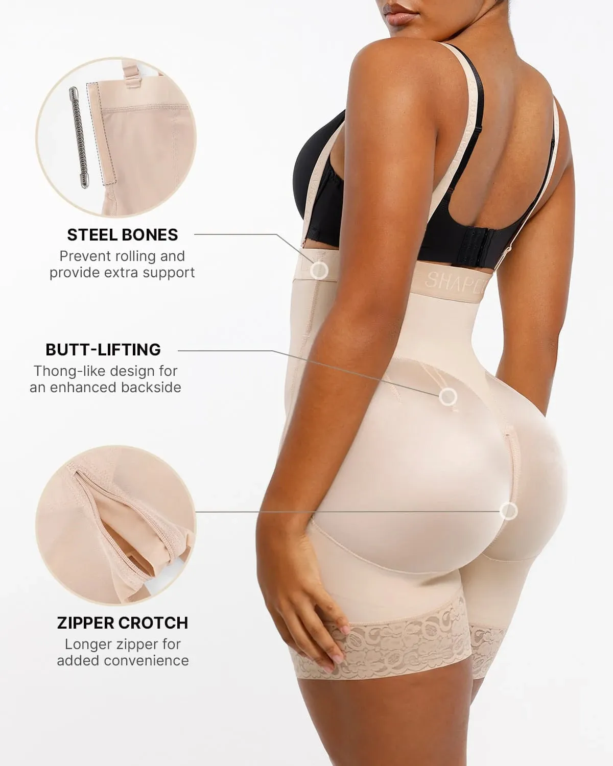 AirSlim® Postpartum Side Zipper Support Shorts