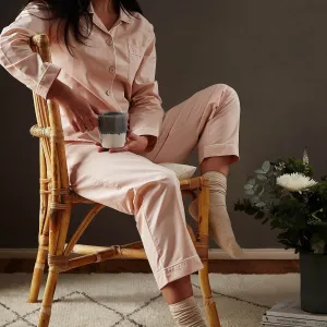 Alva Pyjama Shirt [Light pink/White]