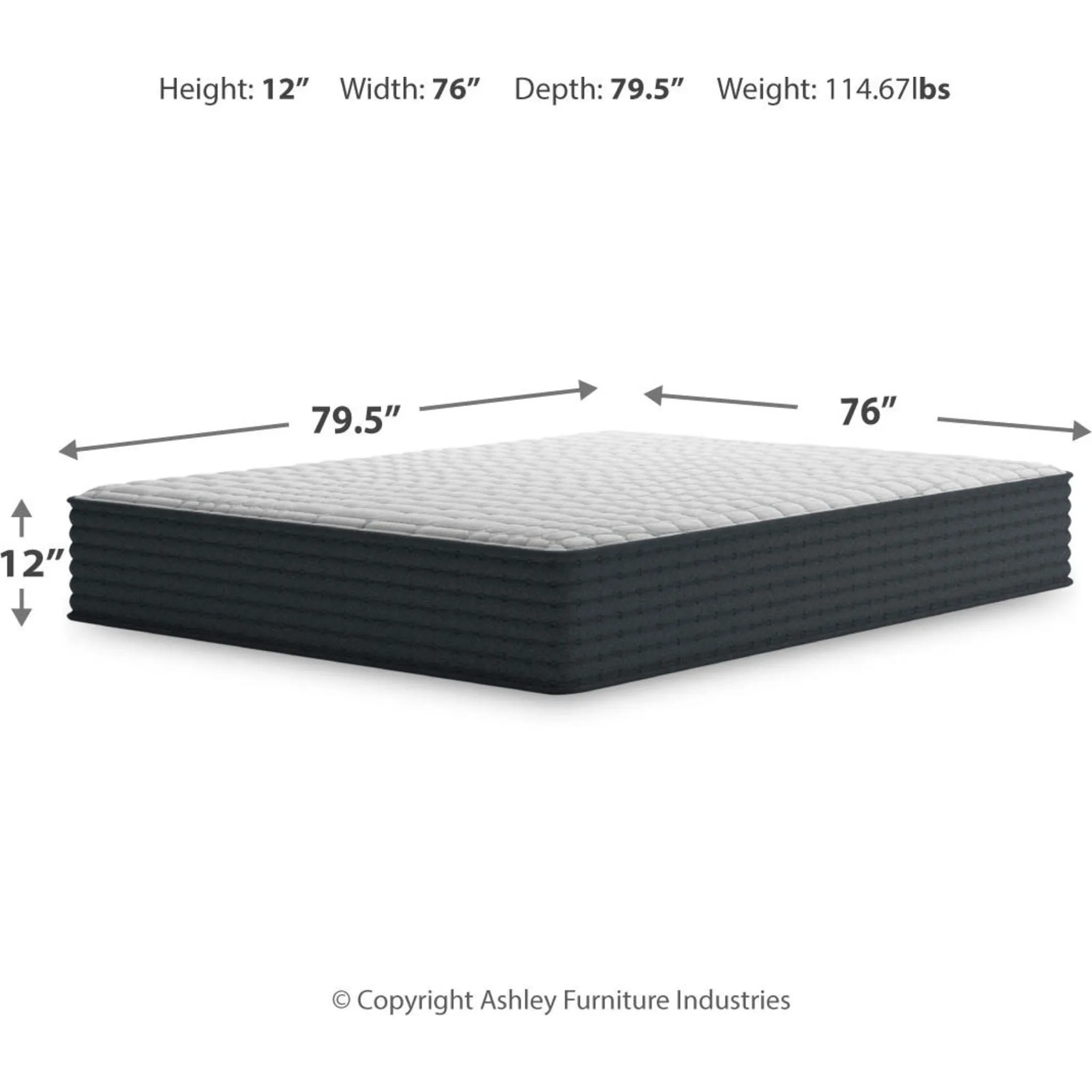 Ashley Sleep Gruve 2.0 12 Inch Hybrid
