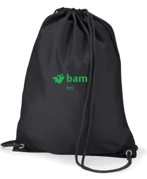 BAM FM Black Drawstring PPE Bag
