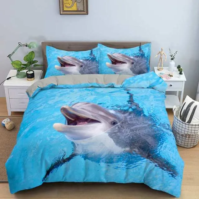 Bedding Sheet: Dolphin Pattern