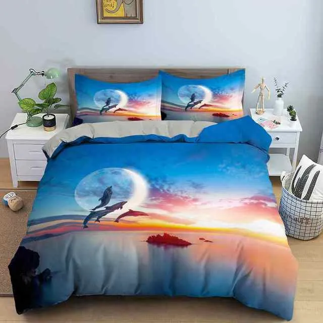 Bedding Sheet: Dolphin Pattern