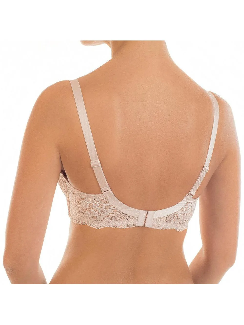 Beige Victoria Lace Push Up Bra