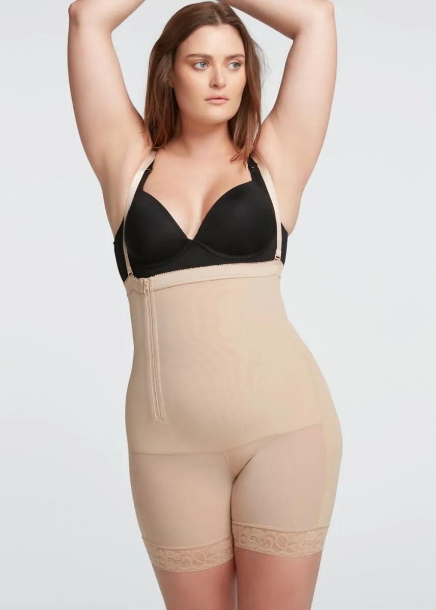 BootyBoosting High-Waist Side Zip Shorts