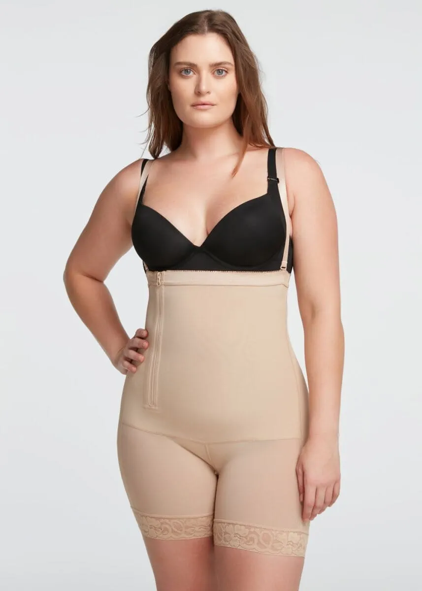 BootyBoosting High-Waist Side Zip Shorts