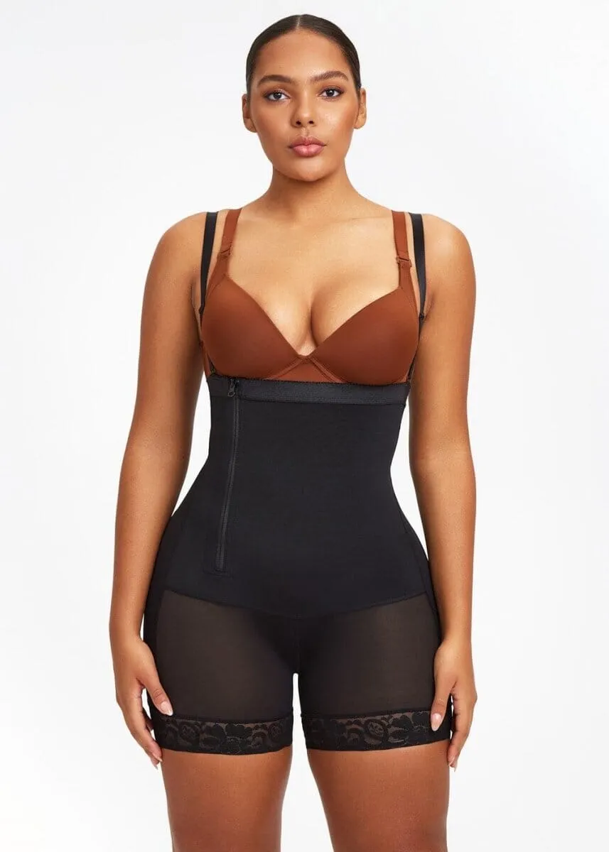 BootyBoosting High-Waist Side Zip Shorts