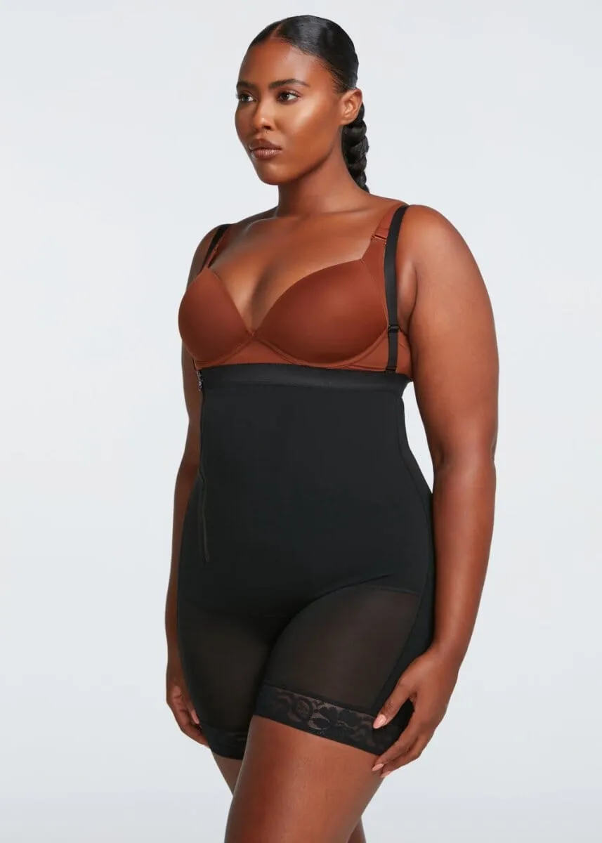 BootyBoosting High-Waist Side Zip Shorts