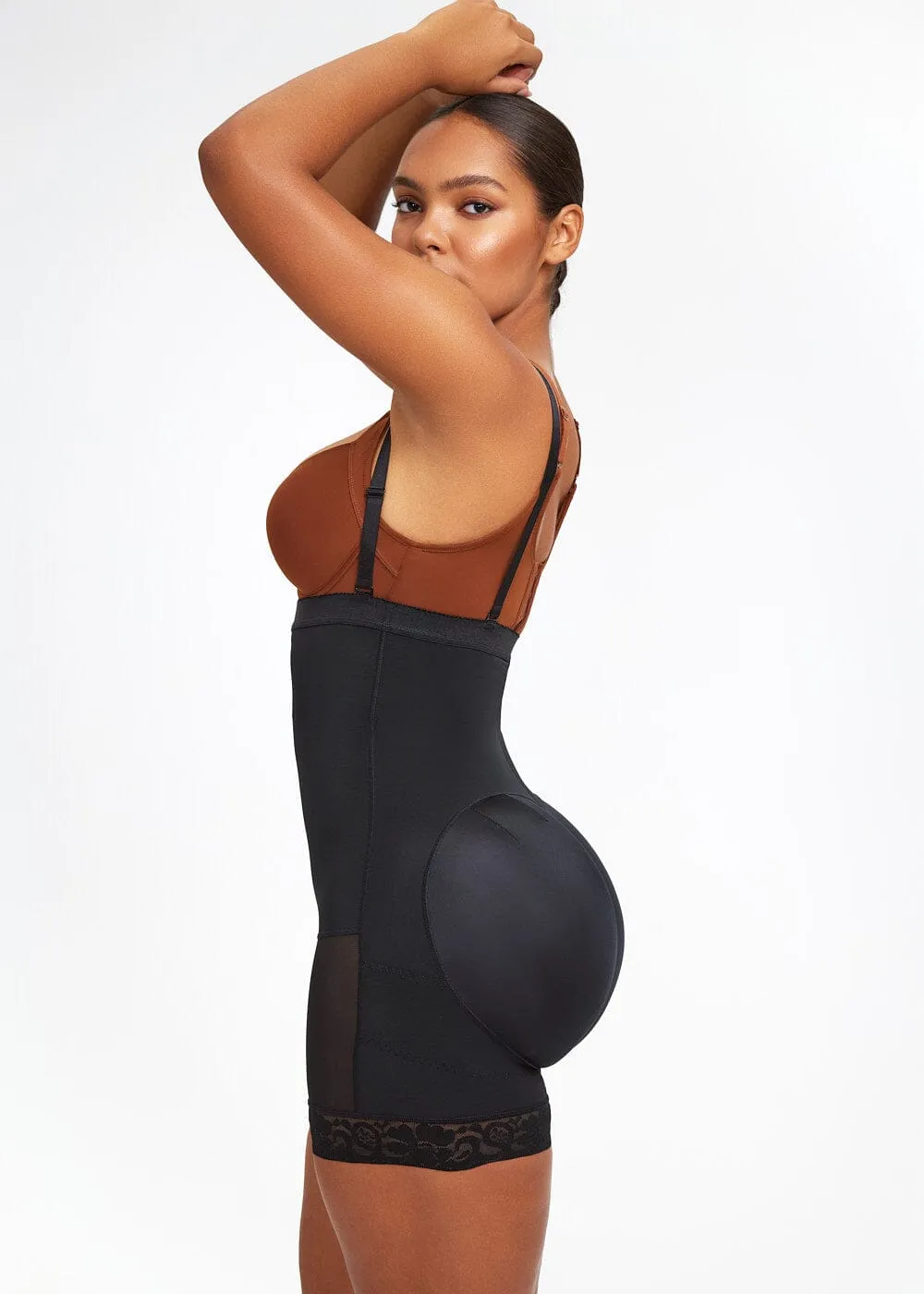 BootyBoosting High-Waist Side Zip Shorts