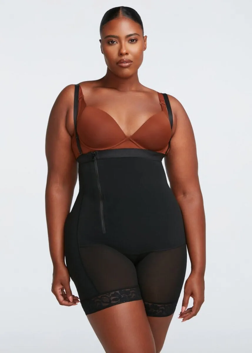 BootyBoosting High-Waist Side Zip Shorts