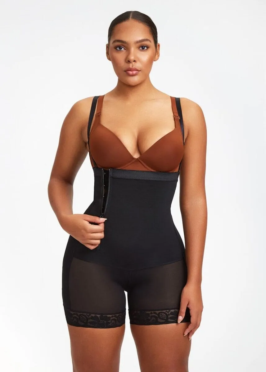 BootyBoosting High-Waist Side Zip Shorts