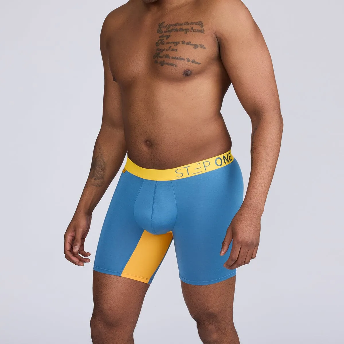 Boxer Brief - Blue & Orange
