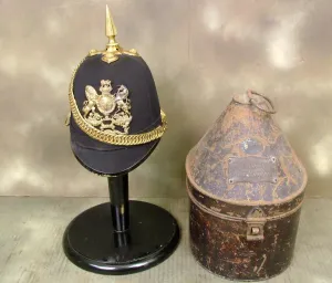 British Victorian Blue Cloth helmet: Royal Engineers, Named (One Only)