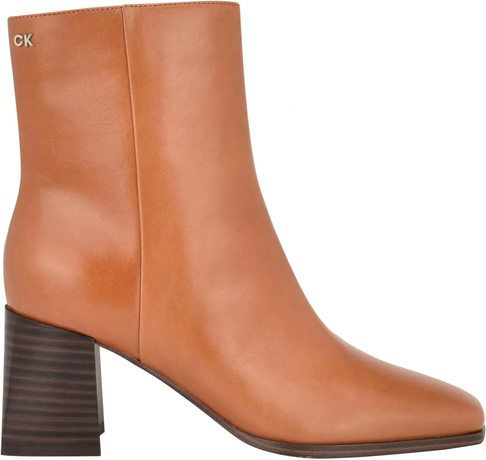 Broma Calvin Klein Ankle Boots in Dark Natural Leather