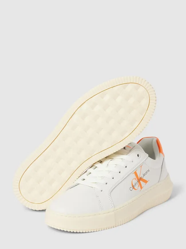 Calvin Klein Jeans Chunky Label Sneakers, White