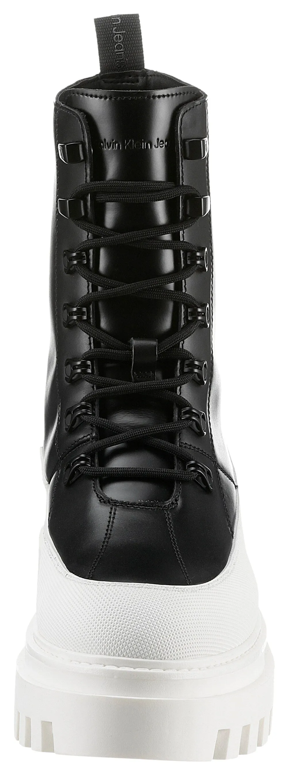 Calvin Klein Lace-Up Ankle Boots, Black