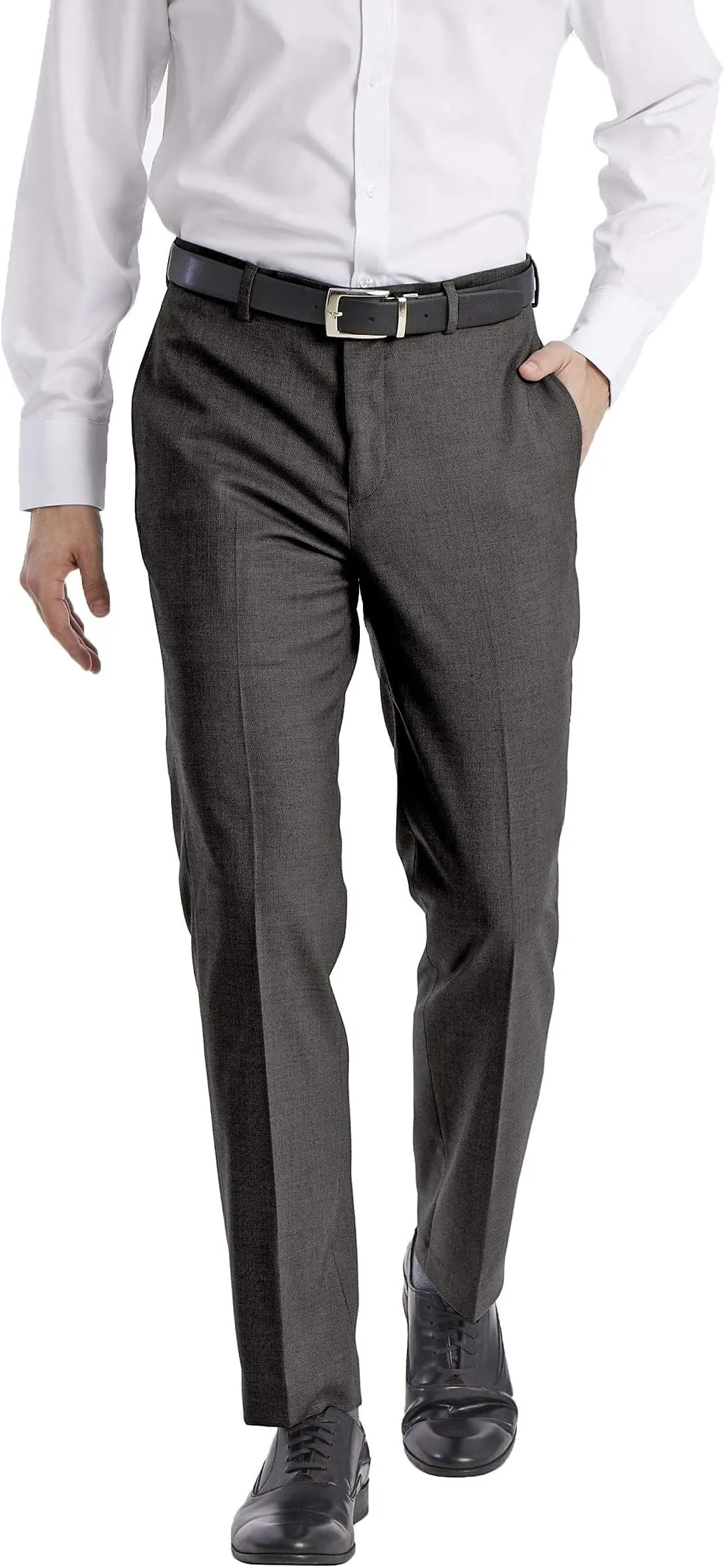 Calvin Klein Men's Slim Fit Dress Pants, Gray