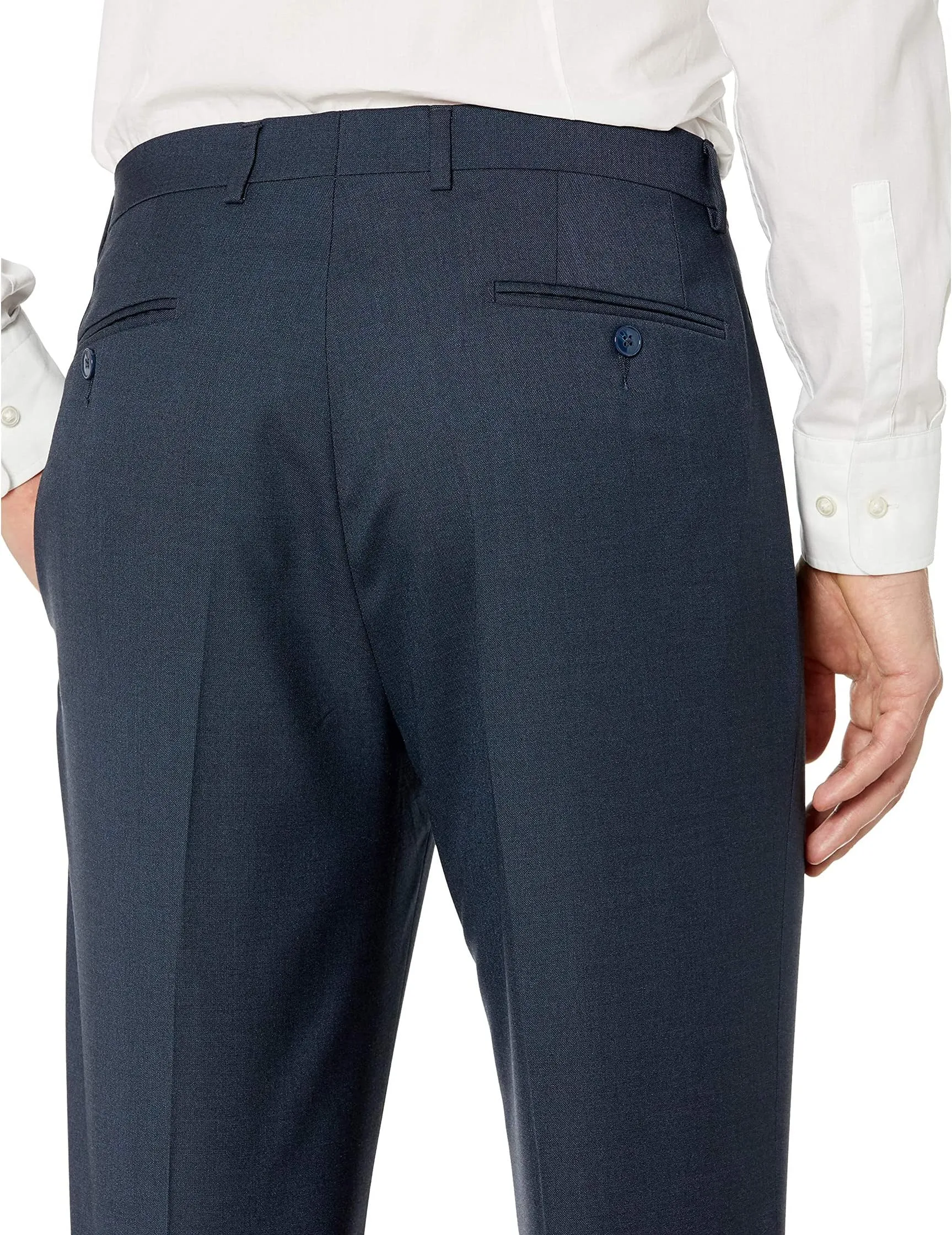 Calvin Klein Men's Slim Fit Dress Pants, Navy Blue