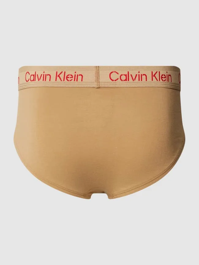 Calvin Klein Underwear Elastic Waist Briefs, Neon Orange
