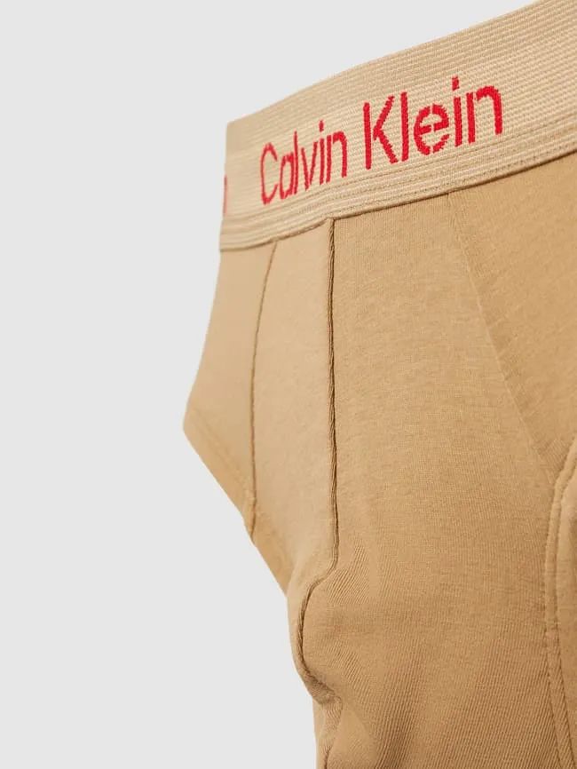 Calvin Klein Underwear Elastic Waist Briefs, Neon Orange