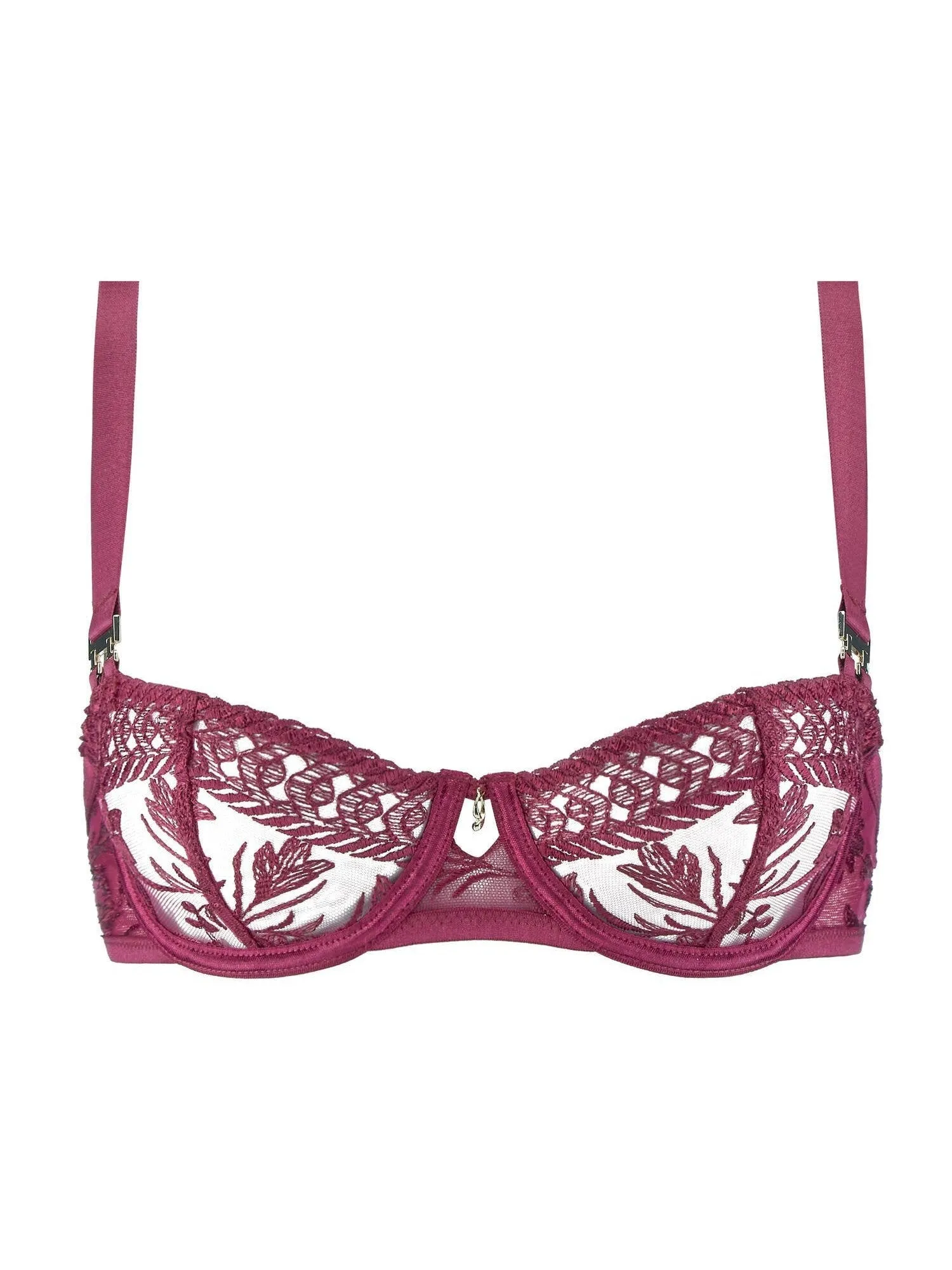 Crimson Red Magnetic Spell Demi Cup Bra
