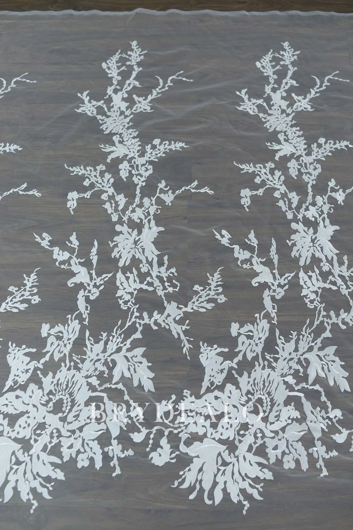 Disorderly Bushes Bridal Embroidery Lace Fabric