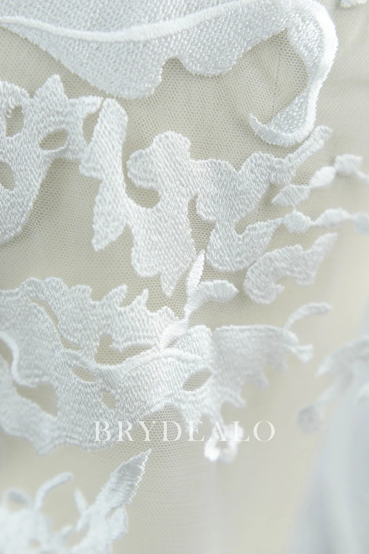 Disorderly Bushes Bridal Embroidery Lace Fabric
