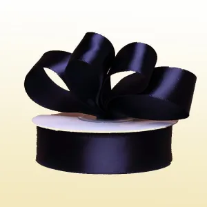 Double Sided Satin Ribbon - Navy Blue , 23mmx25mt