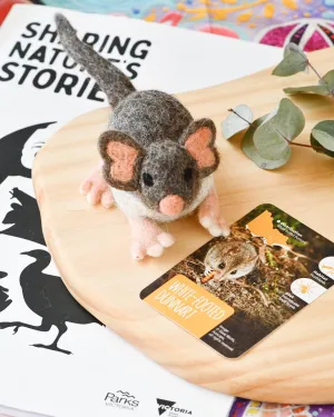 Felt Australian Toy - White-Footed Dunnart - Parks Victoria Nature Mascots