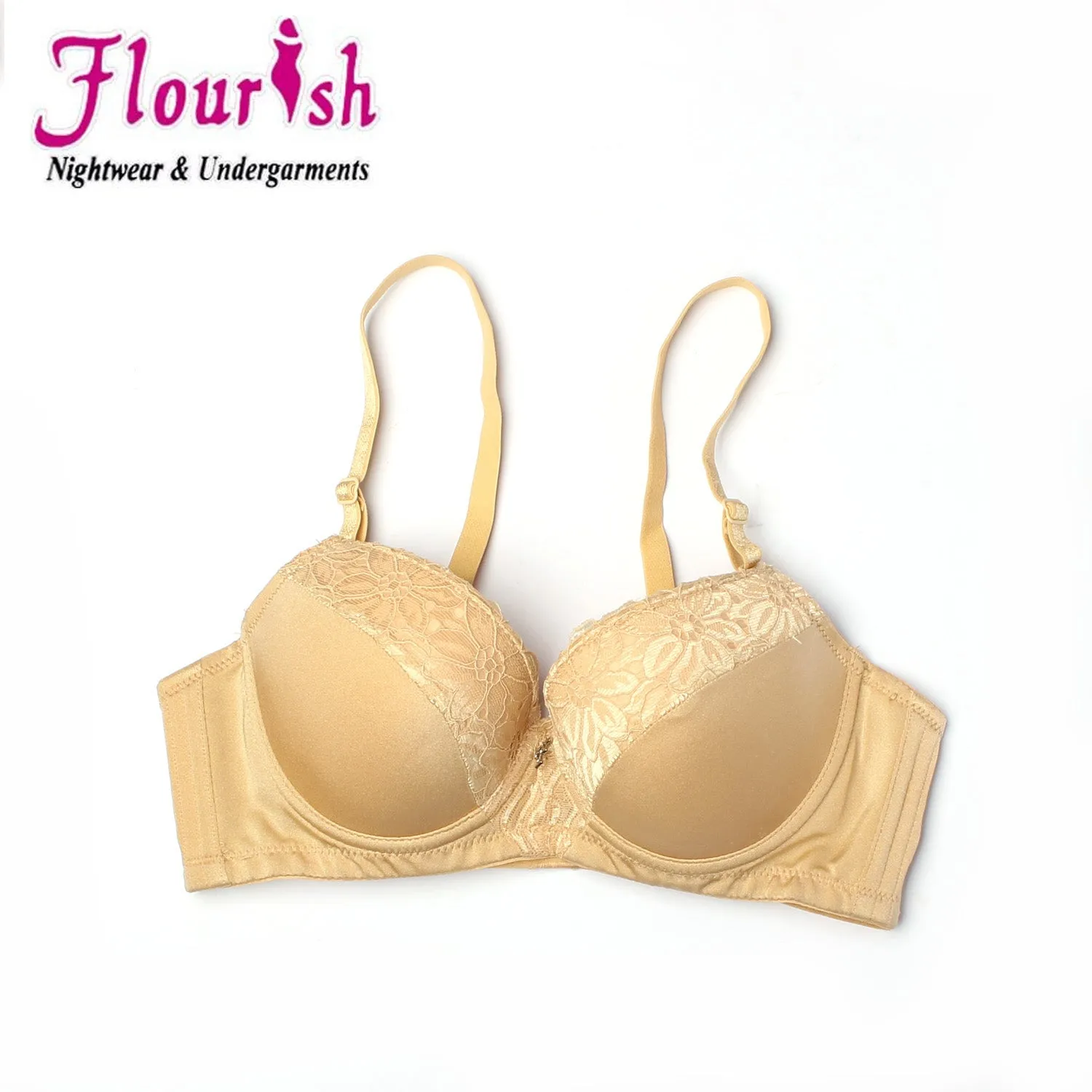 Flourish Everyday Lace Essentials Padded Wired Bra-1002