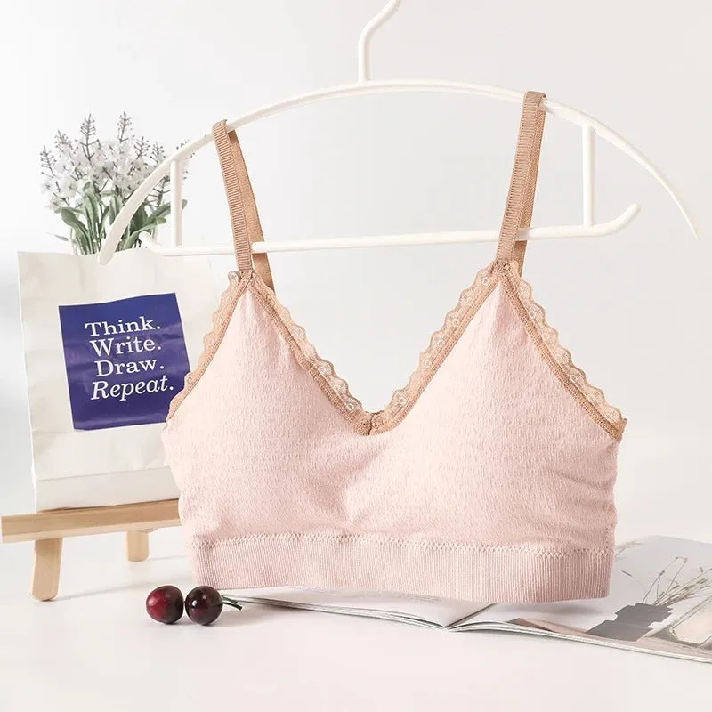 Flourish Pack Of 3 High Quality V-Neck Light Padded Sports Bra A041