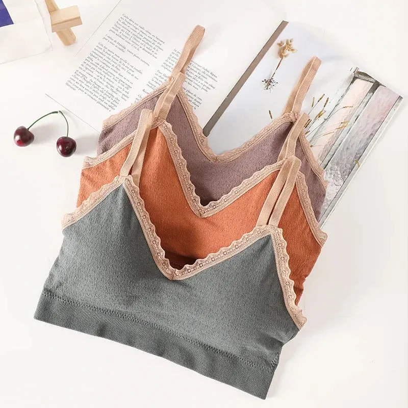Flourish Pack Of 3 High Quality V-Neck Light Padded Sports Bra A041