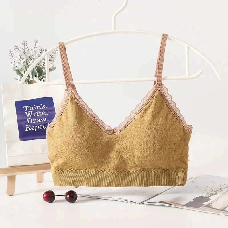 Flourish Pack Of 3 High Quality V-Neck Light Padded Sports Bra A041