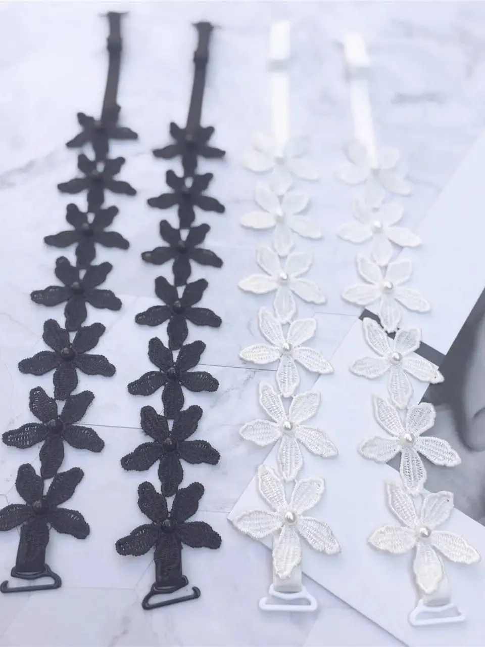 Flower Pearl Bra Strap Replacement