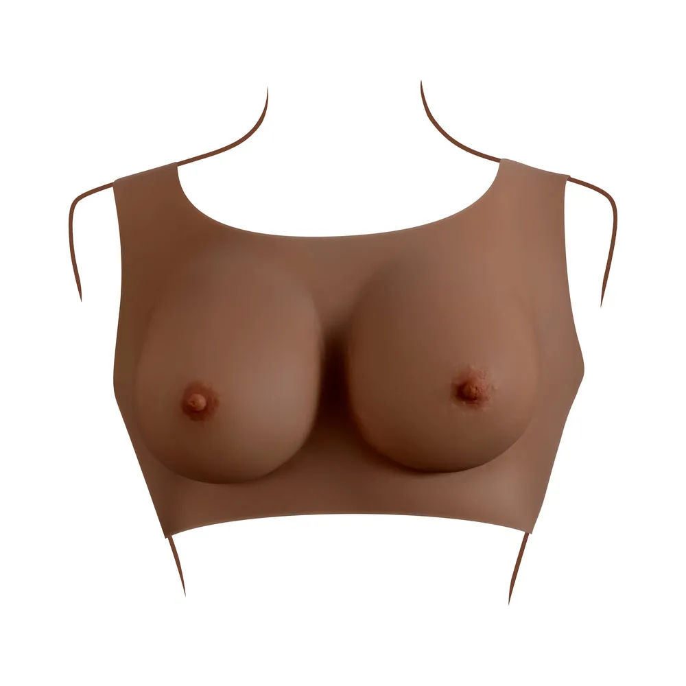 Gender X Undergarments Plate C-Cup Silicone Dark