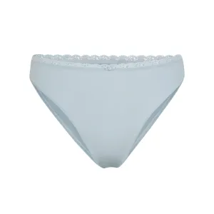 LACE POINTELLE MID RISE BRIEF | SKY
