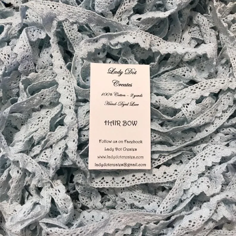 Lady Dot Creates ~ Cotton Lace - Hairbow