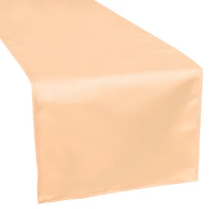 Lamour Satin Table Runner - Peach