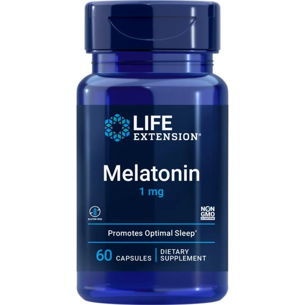 Life Extension Melatonin 1mg 60 Capsules