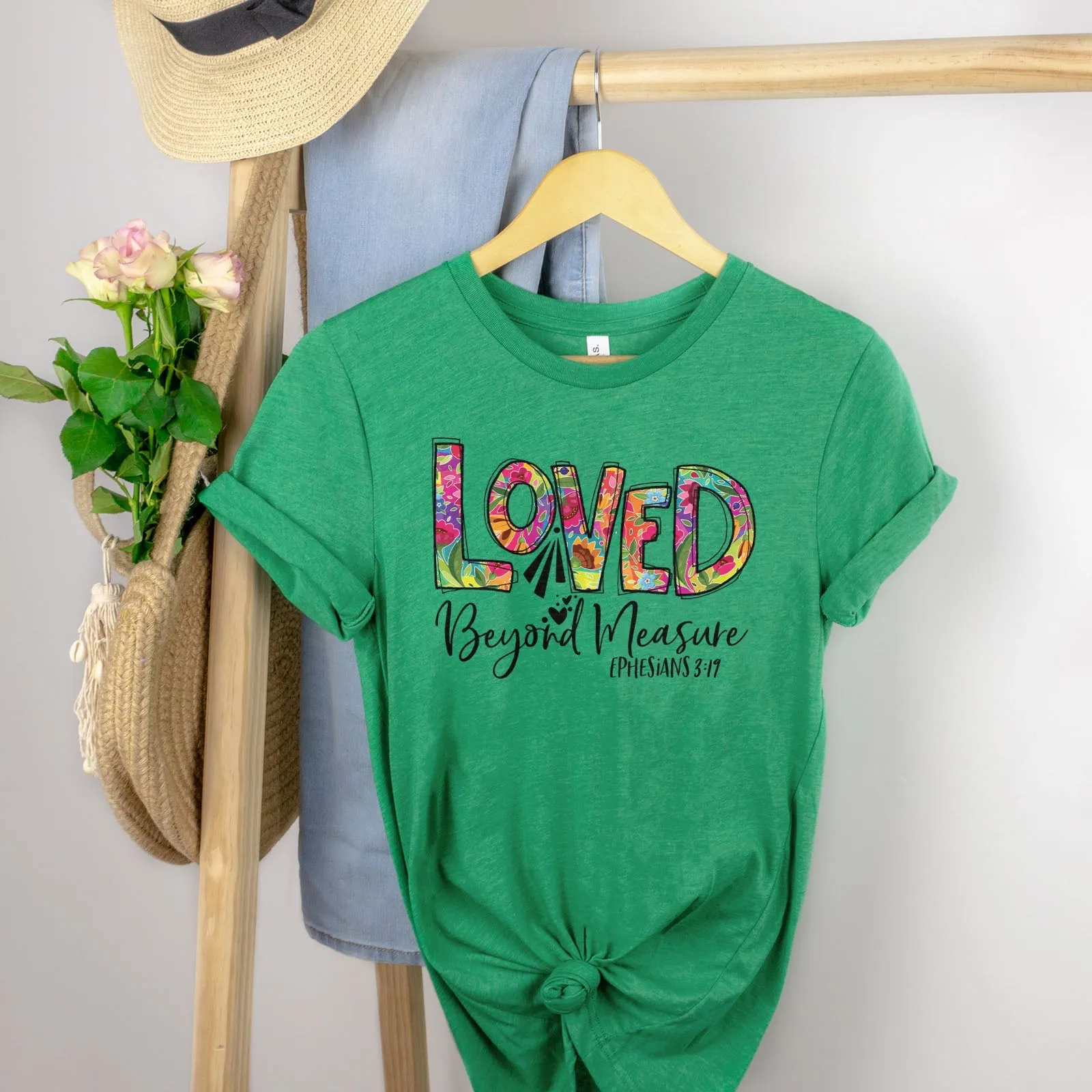 Loved Beyond Measure Tee Shirts For Women - Christian Shirts for Women - Religious Tee Shirts