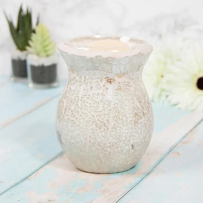 Mosaic Oil Warmer Pearl Large