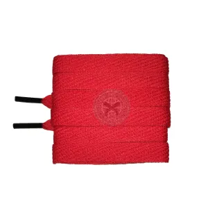 Mr Lacy Flatties Colour Tips - Red & Black Shoelaces