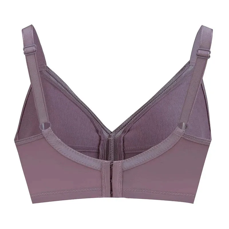 OCW Bra Wirefree Hook&Eye Uplift Classic And Sexy Design Breathable Natural Shape Bra
