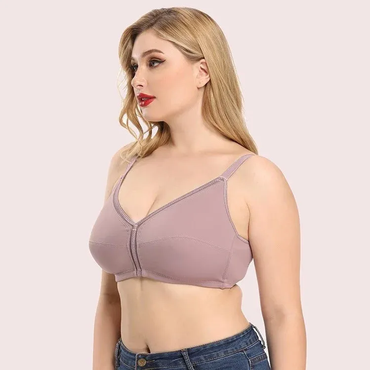 OCW Bra Wirefree Hook&Eye Uplift Classic And Sexy Design Breathable Natural Shape Bra