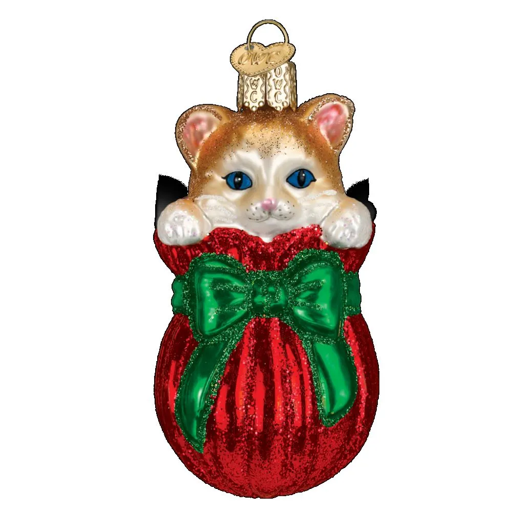 Old World Christmas Letting The Cat Out Of The Bag