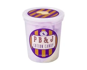 Peanut Butter and Jelly Cotton Candy