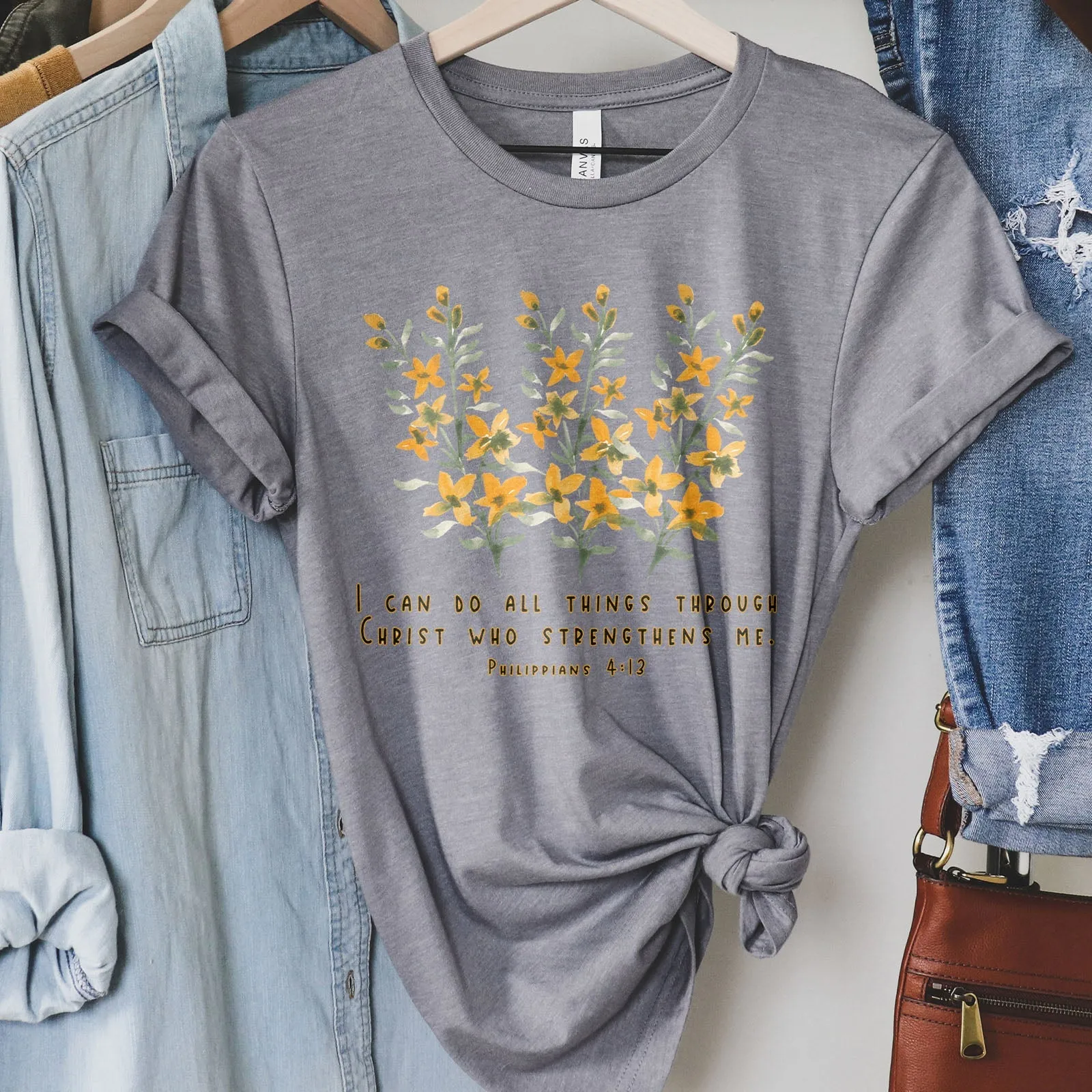 Philippians 4:13 Tee Shirts For Women - Christian Shirts for Women - Religious Tee Shirts