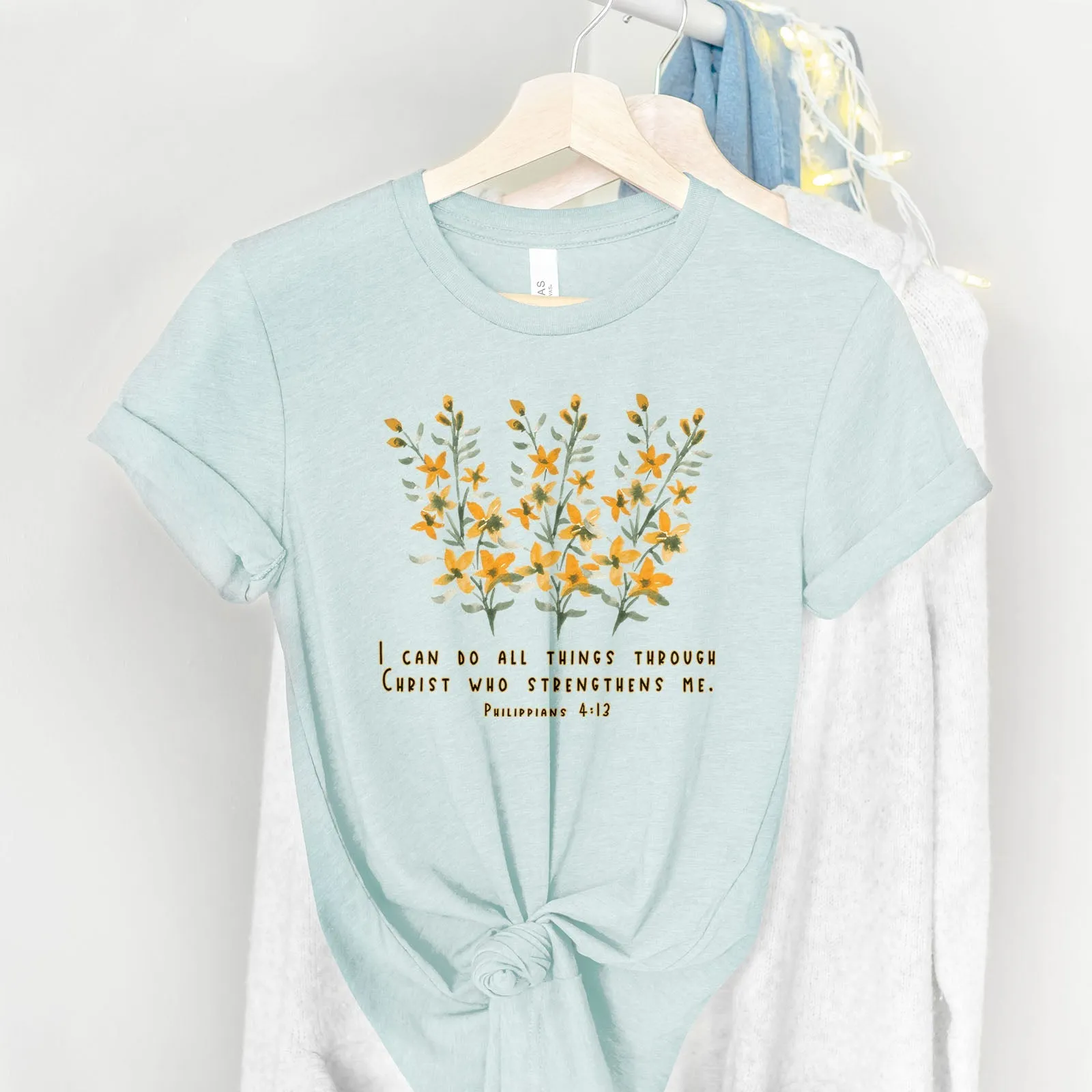 Philippians 4:13 Tee Shirts For Women - Christian Shirts for Women - Religious Tee Shirts